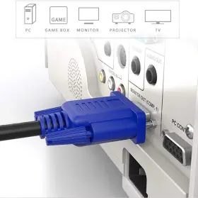 Jgd-hgs-a1 Pasow Llc Vga To Monitor Cable Hd15 Male For Tv Computer Projector 3 Feet #3