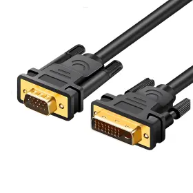 Peotriol 190149128526 Dvi To Vga Cable 6 Ft Dvi-d 24 1 D-sub 15 Pin Adapter Monitor Converter