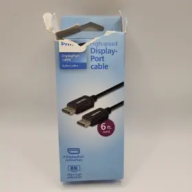 Philips 030878830751 6ft High Speed Display Port Cable