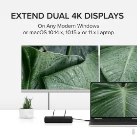 Usbc-6950u Plugable 4k Displayport And Hdmi Dual Monitor Adapter For Usb 3.0 Usb-c Compatibl #2