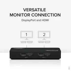 Usbc-6950ue Plugable 4k Displayport And Hdmi Dual Monitor Adapter With Ethernet For Usb 3.0 Us #3