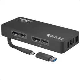 Usbc-6950ue Plugable 4k Displayport And Hdmi Dual Monitor Adapter With Ethernet For Usb 3.0 Us
