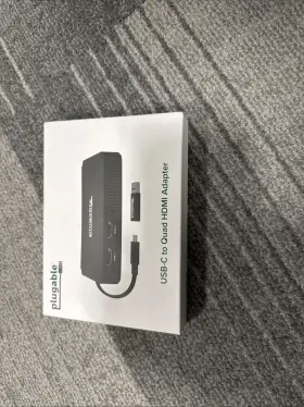 Usbc-768h4 Plugable Usb 3.0 Or C To Hdmi Adapter Extends 4x Monitors