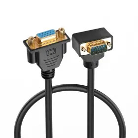 20240625004 Pngknyocn 90 Degree Vga Extension Cable 0.5m Right Angled Upward Bend 1080p Full Hd