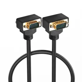 20240625014 Pngknyocn Right Angle Vga Cable 270 To 90 Degree Male 15 Pin Hd 1080p 0.5m Up/down