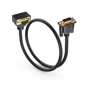 20240625022 Pngknyocn 90 Degree Vga Cable 0.5m Down Angle To Straight Male 1080p Computer Monitor
