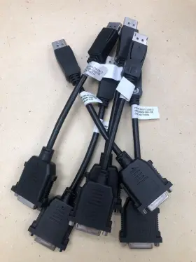 Dj802b-1000-10e Pny Lot Of 7 Displayport Male To Dvi Female Adapters - Display Port