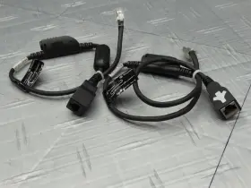 2457-43240-001 Polycom Poe Power Insertion Cable Rj45 Pn Lot Of 2