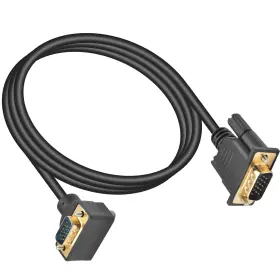 Poy-000874 Poyiccot Vga Male To Cable 5ft 90 Degree Down Angle 15 Pin T