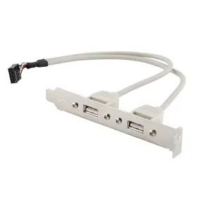 Protronix 845832000138 Motherboard Cable To 2-port Usb 2.0 Rear Panel Bracket Host Adapter