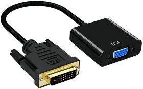 Qian-17 Qianrenon Dvi-d To Vga Adapter Dual Link 24 1 Male Female Video Extension Cable