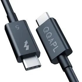 Cbatb5005-100a26 Qqapl Intel Certified Thunderbolt 5 Cable 3.3ft/240w/120gbps Bandwidth For 16k/dual