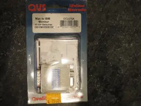 Cc2275a Qvs Vintage Mac To Ibm Monitor Adapter Db15m/hd 15f