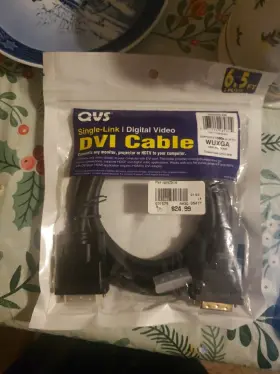 Hsdvig-2m Qvs 6.5 Ft Single Link Digital Video Dvi Cable Male To