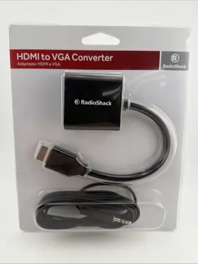 1500649 Radioshack Hdmi To Vga Converter Video Adapter Computer Monitor Tv New