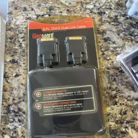26-1119 Radioshack Dvi-d To Cable Dual Link 24 1 Male Video Adapter 6ft Gigaware