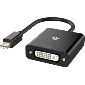 Rankie 2724571608691 Mini Dp To Dvi Gold 1080p Plated Displayport Black