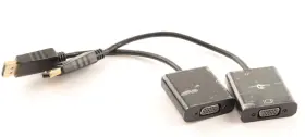 R-1142-adapter-dp-vga-bk Rankie Displayport Dp To Vga Adapter Gold Plated Converter Black Lot Of 2