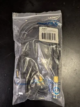 42327 Rapidrun 3ft Vga Hd15 3.5mm Triple Rca Flying Lead Yellow Pc Cable