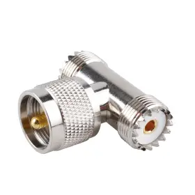 Pl259 Rf Design 602766477531 Uhf Male To Female Tee Connectors Connector Coaxial Cabl