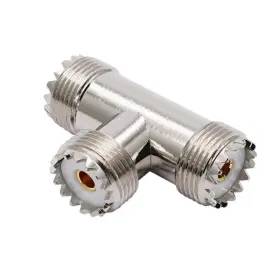 Rf Design 602766477562 Uhf Triple Tee Connector Female To Dual 3 Way Splitt