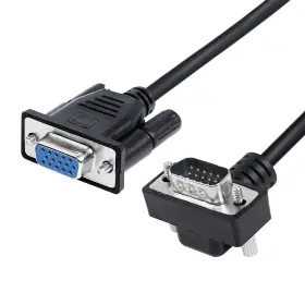 Riieyoca 743182812947 90 Degree Vga Cable Down Angle Male To Female 1080p Full Hd Co