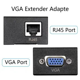 Riieyoca 743182813371 2 Pack Vga Extender Adapter To Rj45 Over Cat5e/cat6 Ethernet Cable Conve #3