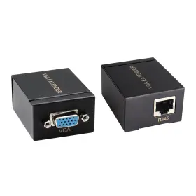 Riieyoca 743182813371 2 Pack Vga Extender Adapter To Rj45 Over Cat5e/cat6 Ethernet Cable Conve