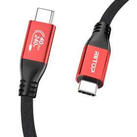 U4mm-10i Riitop 240w Usb4 Cable 40gbps 3.3ft Usb 4 Video Compatible With Thunderbol