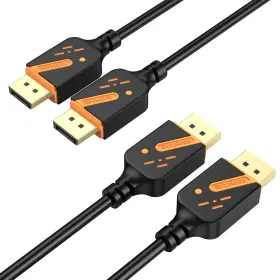 Dh1962-2 Ryzzrooa Displayport Cable 6 Feet 2pack Dp To Cables 4k Display Port Male Mal