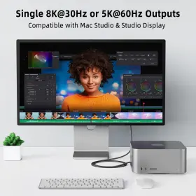 100w San Zang Master 975428683316 Thunderbolt 4 Cable 40gbps Usb-c 2-in-1 5ft With E-marker Support #3