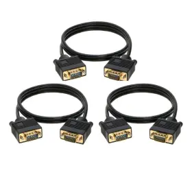 309886 Satmaximum 3-pack- 3ft Svga M/m 15 Pin Cable -hd Display Tv Video Projector Pc Monitor Cord