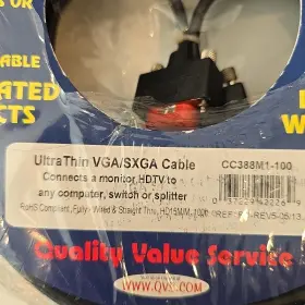 309893 Satmaximum Vga/svga 100ft Cable Male To Monitor Tv Video Wire 15 Pin Cord #2