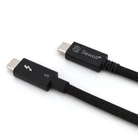 Sw-33196-10 Sewell Thunderbolt 5 Cable - Intel Certified Premium Braided 3.3 Ft 1m 80gbps/12
