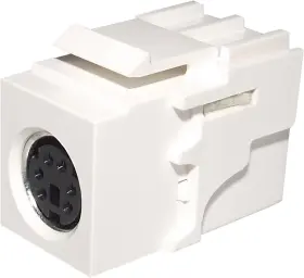 Bm303w-6md-b Shaxon Keystone Insert 6 Pin Mini Din Coupler F/f Ps2 - Pack