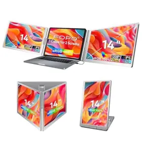 S688 Shenzhen E-tech Digtial Technology Co. Ltd. 14 Inch Laptop Screen Extender Triple Monitor 1 Cable For Dual #3