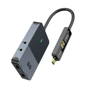 D6102h Shenzhen Hongtian Electronics Co. Ltd Giq Hdmi Splitter Dual Monitor Adapter 2k 60hz Usb To Classic Grey