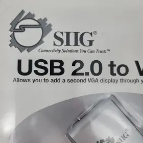 Ju-000071-s1 Siig Inc Usb 2.0 To Vga Video Monitor Adapter Cable New In Orig Package #2