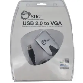 Ju-000071-s1 Siig Inc Usb 2.0 To Vga Video Monitor Adapter Cable New In Orig Package