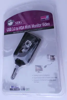Ju-vg0211-s1 Siig Usb 3.0 To Vga Multi Monitor Video Adapter New Sealed