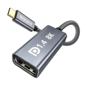 Silkland 914710947521 Usb C To Displayport 1.4 Adapter 8k 60hz 4k 240hz Hdr Thunderbolt 4/3