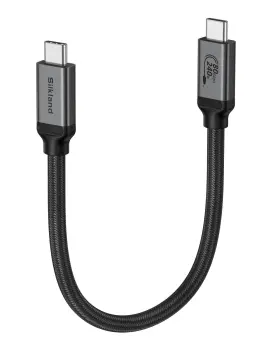 S3410 Silkland 80gbps Usb 4 For Thunderbolt 5 Cable 1.6ft Up To 120gbps Bandwidth Dual