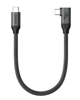 S3433 Silkland 80gbps Right Angle Usb 4 Cable For Thunderbolt 5 1ft 120gbps Bandwidth