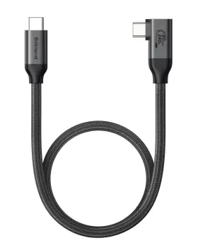 S3434 Silkland 80gbps Right Angle Usb 4 Cable For Thunderbolt 5 1.6ft 120gbps Bandwid