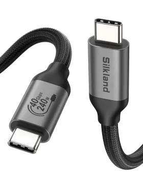 S3617 Silkland Usb 4 Cable For Long Thunderbolt 10ft/3m 40gbps Data Transfer Suppo