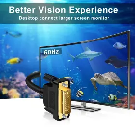 Soeybae 761344975453 Dvi To Cable 3ft Dvi-d 24 1 Male Digital Video Monitor Cabl #2