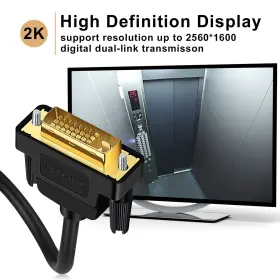 Soeybae 761344975453 Dvi To Cable 3ft Dvi-d 24 1 Male Digital Video Monitor Cabl #3