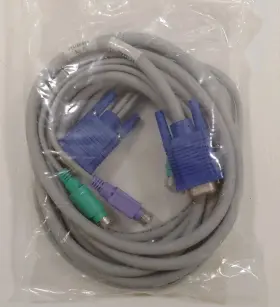 Sln-00658 Solutioncables 10ft Kvm Video Cable Male To - Beige/grey Medical Grade Brand New