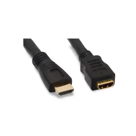 Sln-01883 Solutioncables 3ft 24 Awg High Speed Hdmi Male To Female Extension Cable Cl2 3d Ready - Black