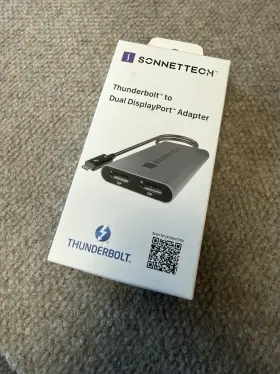 Sonnet 732311013362 Sonnettech Thunderbolt To Dual Displayport Adapter